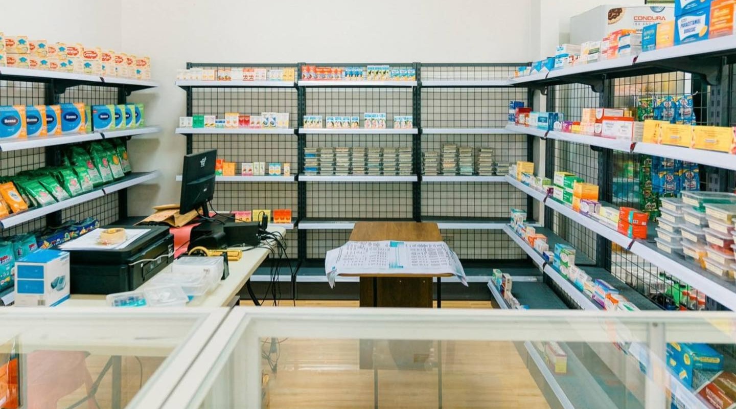 Interior view of Go2Meds pharmacy store